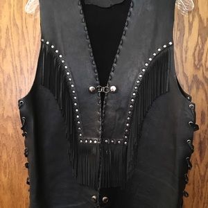 Leather vest